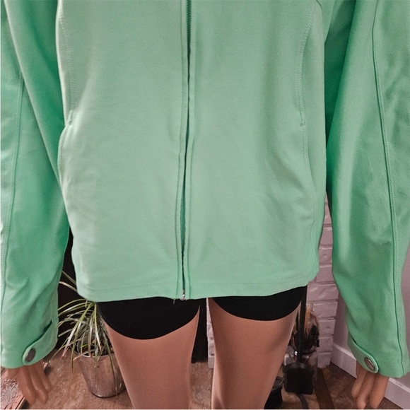 Nike sweatshirt Youth Large green zip up jacket - Picture 3 of 13